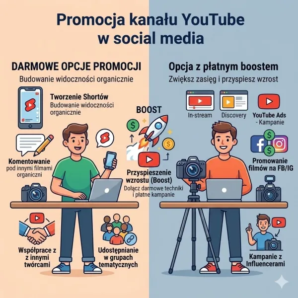 Promocja kanału YouTube w social media